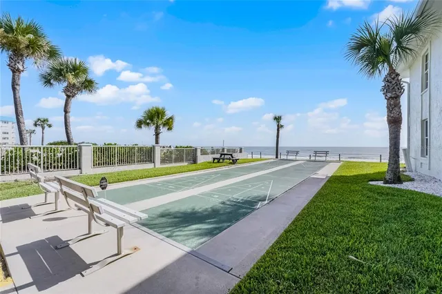 a view of beach and ocean