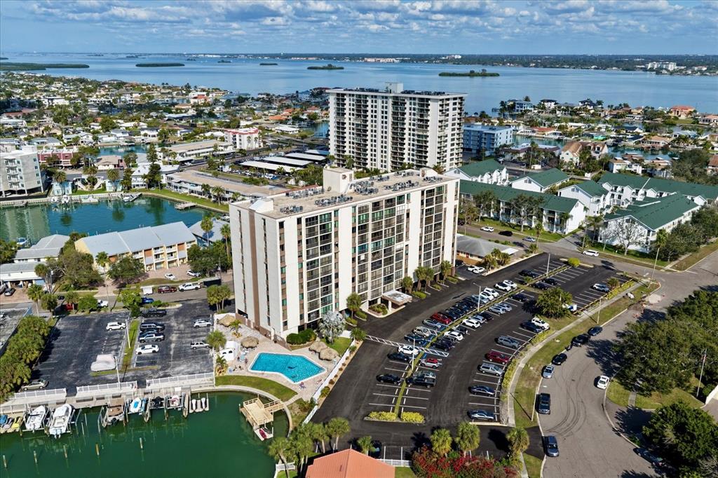255 Dolphin Point, Unit 508 Clearwater Beach, FL 33767 - Photo 40 of 40 an aerial view of multiple house