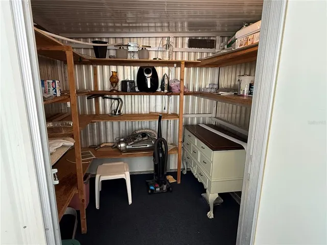 a view of storage and utility room