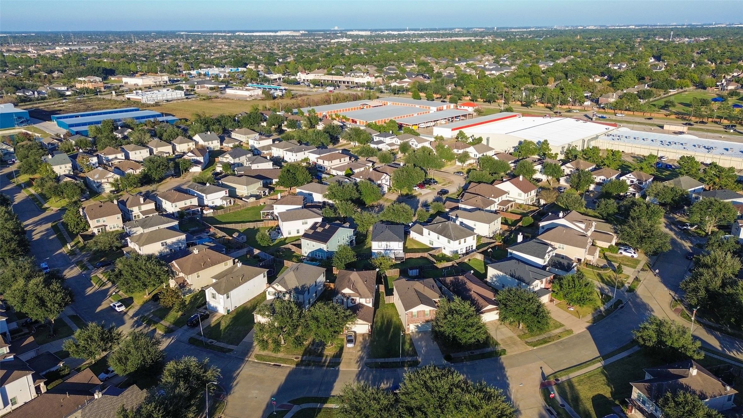 18110 Rexine Lane Cypress, TX 77433 - Photo 47 of 50 an aerial view of residential houses with outdoor space
