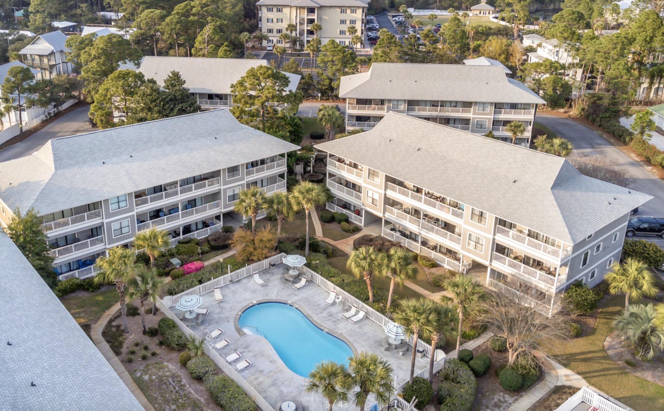 3799 East County Highway 30A, Unit E12 Santa Rosa Beach, FL 32459 - Photo 27 of 34 aerial view of a house with a yard