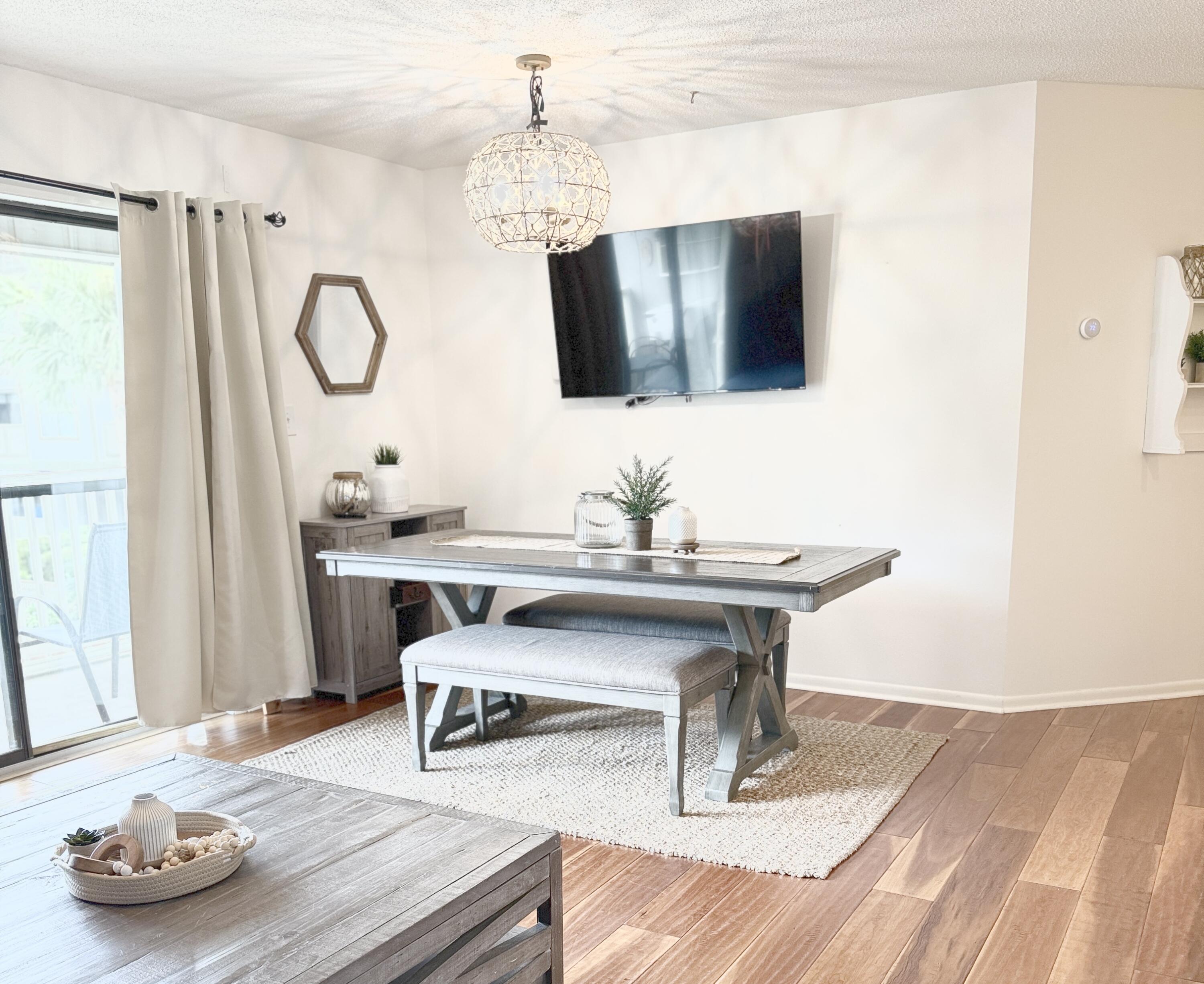 3799 East County Highway 30A, Unit E12 Santa Rosa Beach, FL 32459 - Photo 6 of 34 a living room with furniture and a flat screen tv
