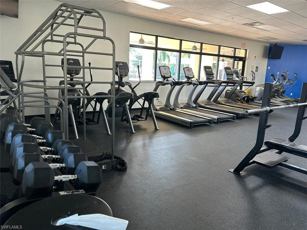 11050 Longwing Drive Fort Myers, FL 33912 - Photo 43 of 43 Gym featuring a drop ceiling
