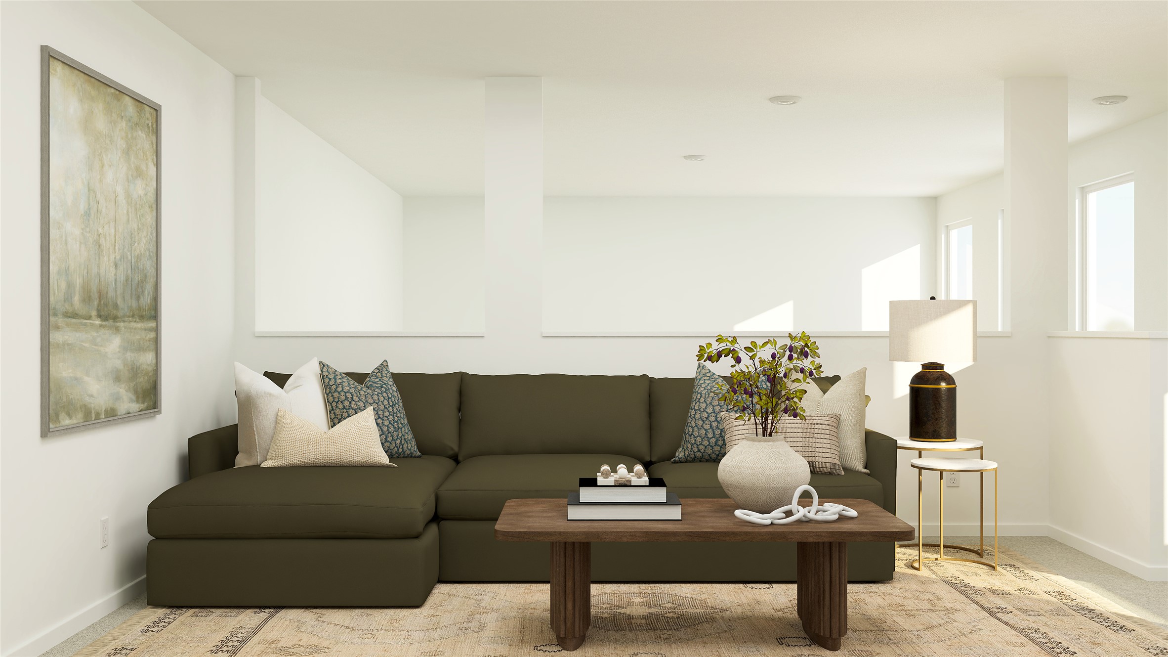 17911 Prairie Falcon Way, Unit 7 Pflugerville, TX 78660 - Photo 12 of 25 a living room with furniture and a potted plant