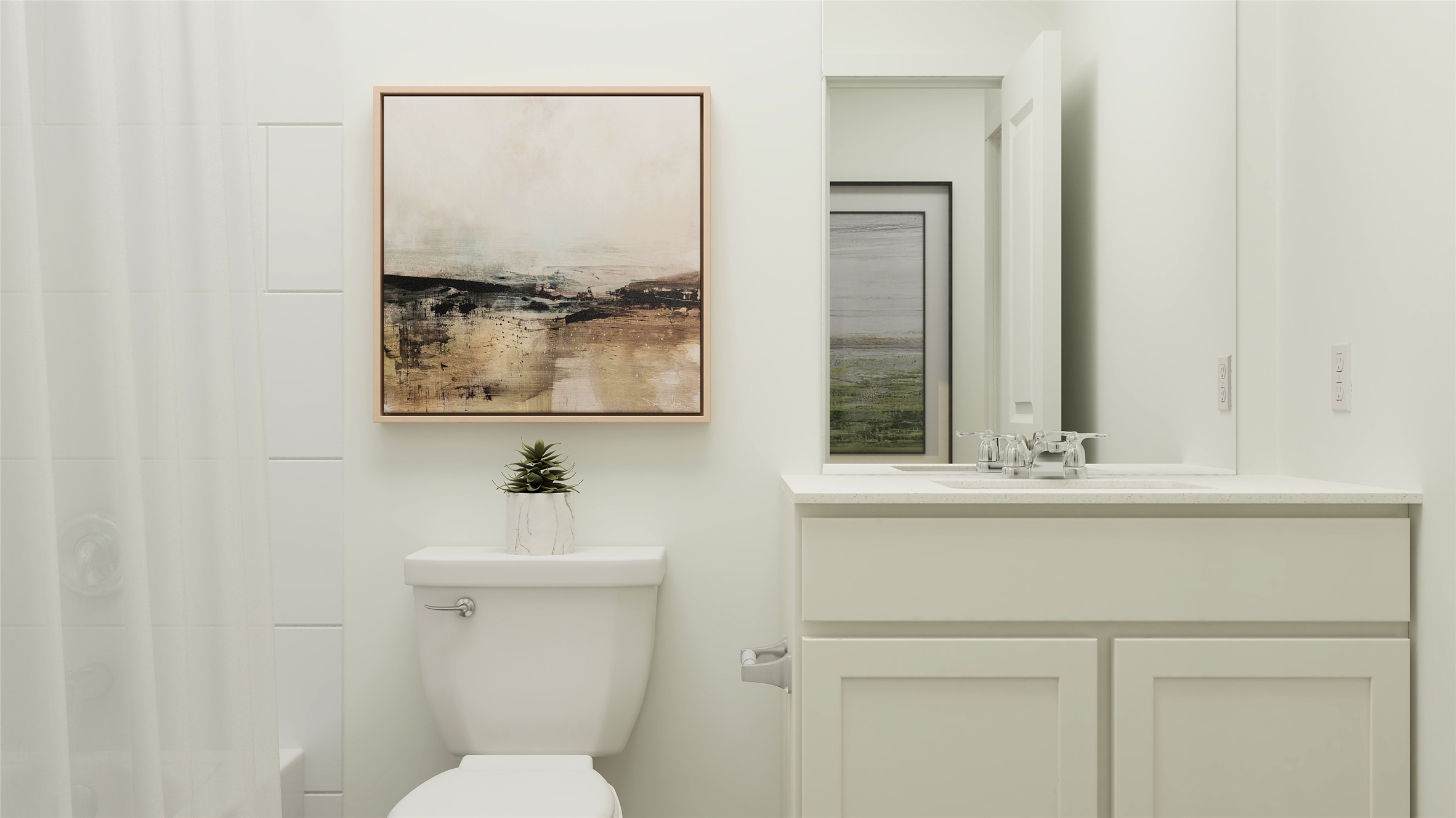 17911 Prairie Falcon Way, Unit 7 Pflugerville, TX 78660 - Photo 17 of 25 a bathroom with a sink mirror and a toilet