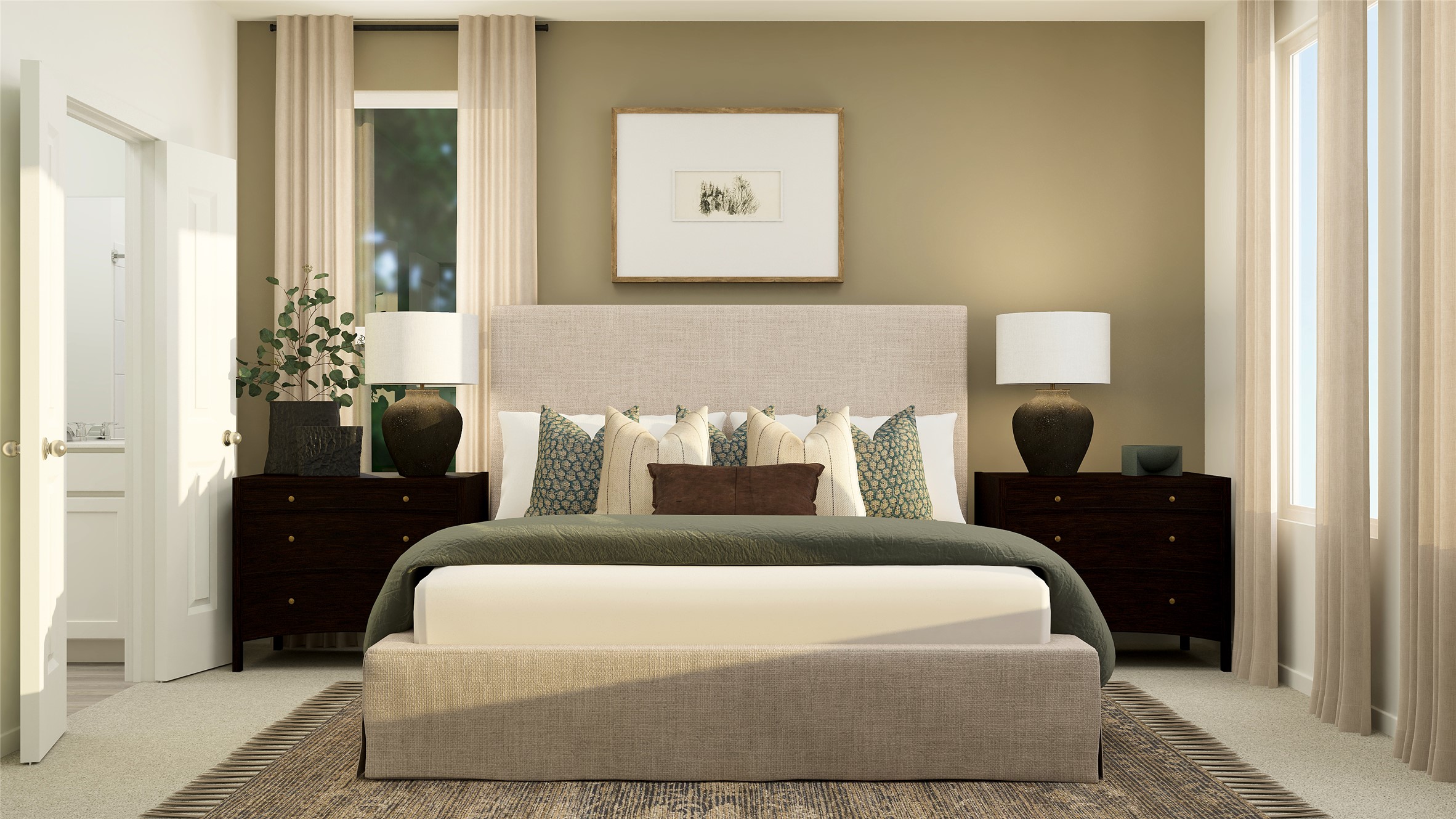 17911 Prairie Falcon Way, Unit 7 Pflugerville, TX 78660 - Photo 19 of 25 a bedroom with a bed and wooden floor