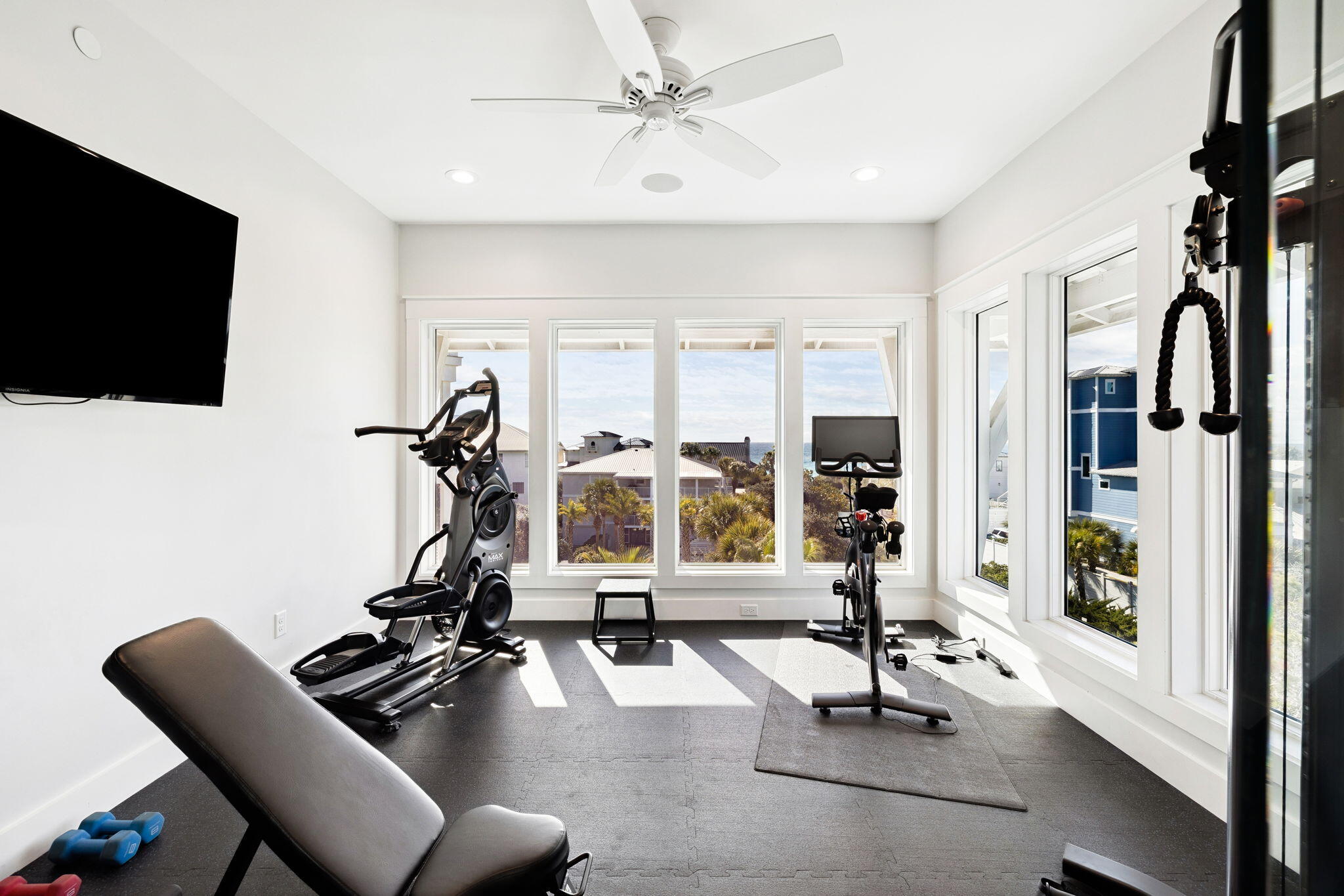 230 Blue Lake Road Santa Rosa Beach, FL 32459 - Photo 75 of 110 a view of a room with gym equipment