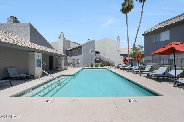 a view of a house with sitting area
