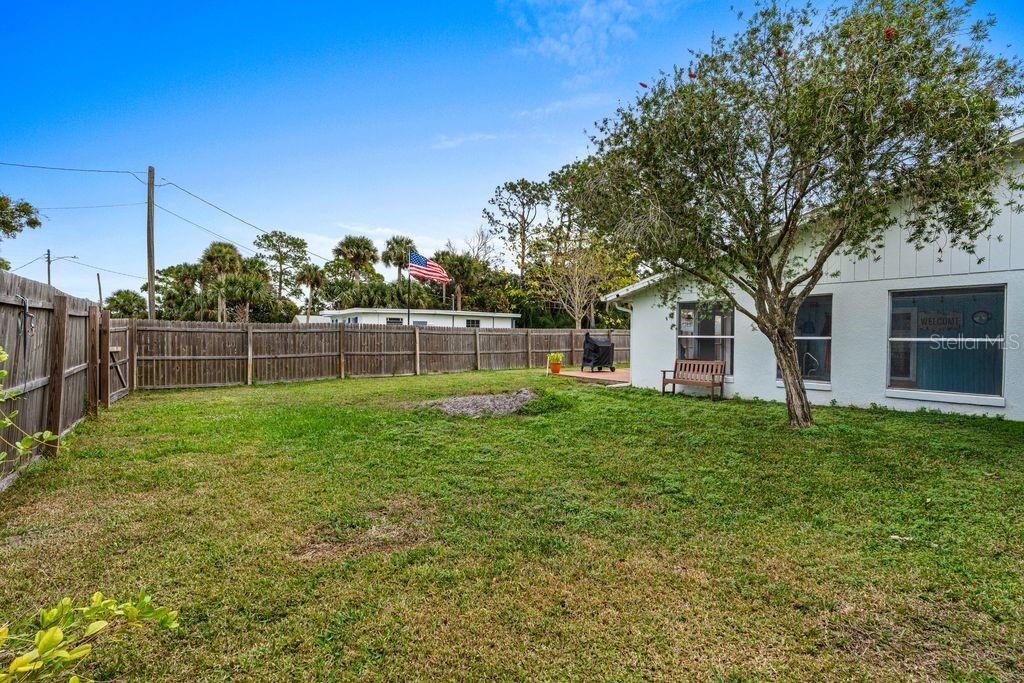 925 Flagler Avenue Edgewater, FL 32132 - Photo 30 of 35 a view of a backyard with plants and large trees