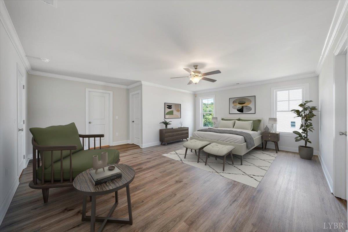 1053 Snowfield Circle Lynchburg, VA 24503 - Photo 15 of 29 a bedroom with furniture and wooden floor