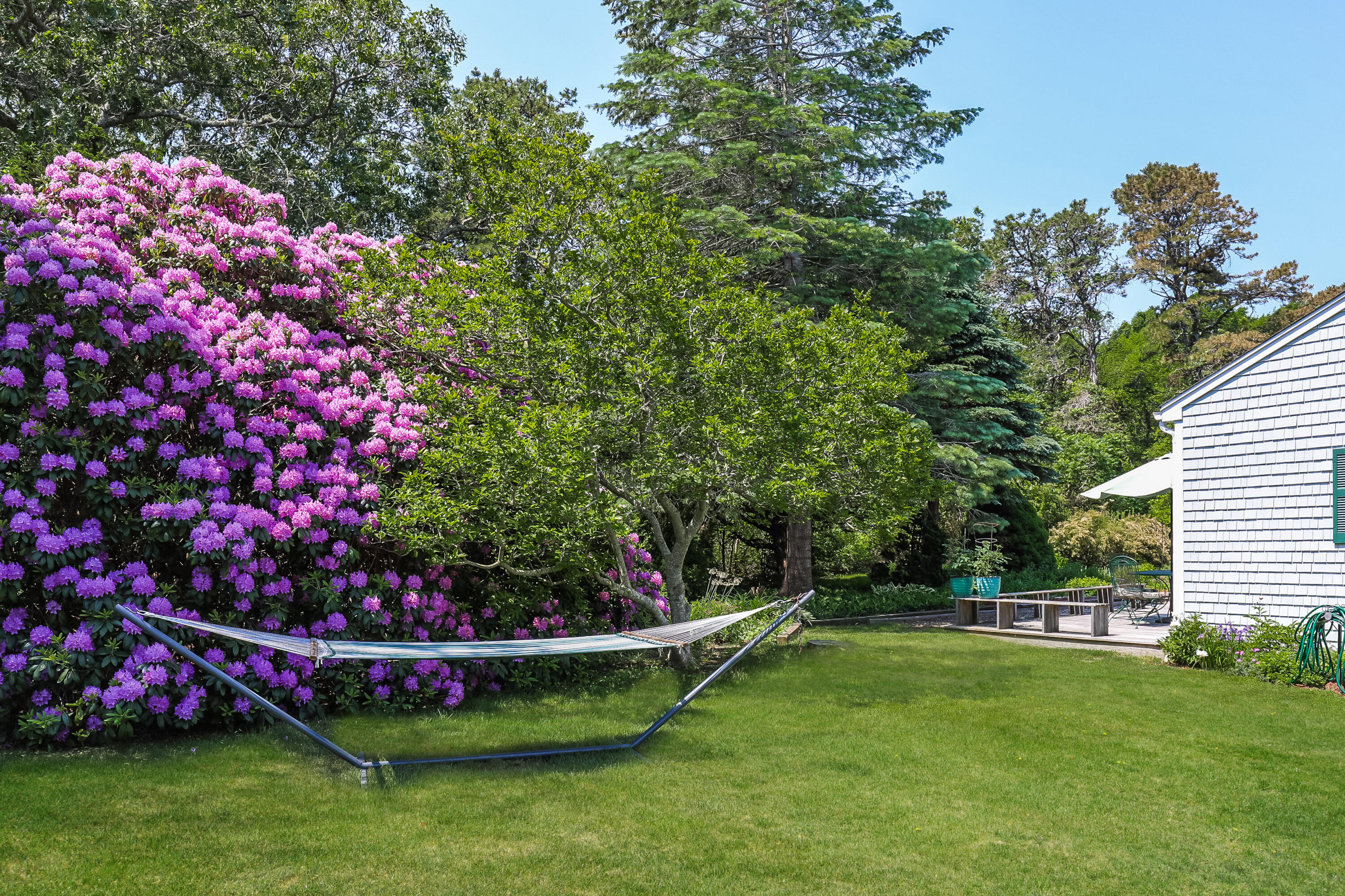 14 Captain Kidd Road East Sandwich, MA 02537 - Photo 20 of 29 a view of a backyard with small garden