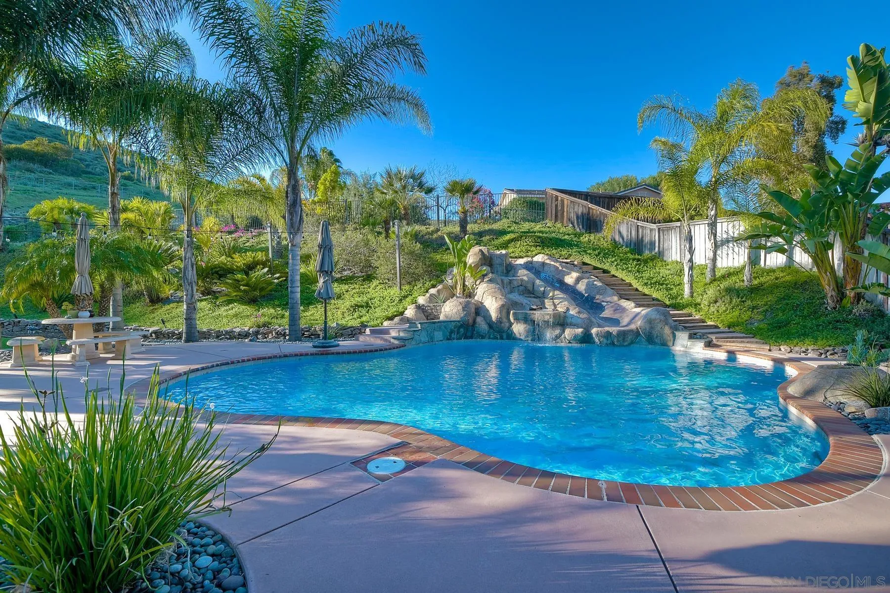 10340 Hitching Post Way Santee, CA 92071 - Photo 37 of 50 a view of a swimming pool with a yard
