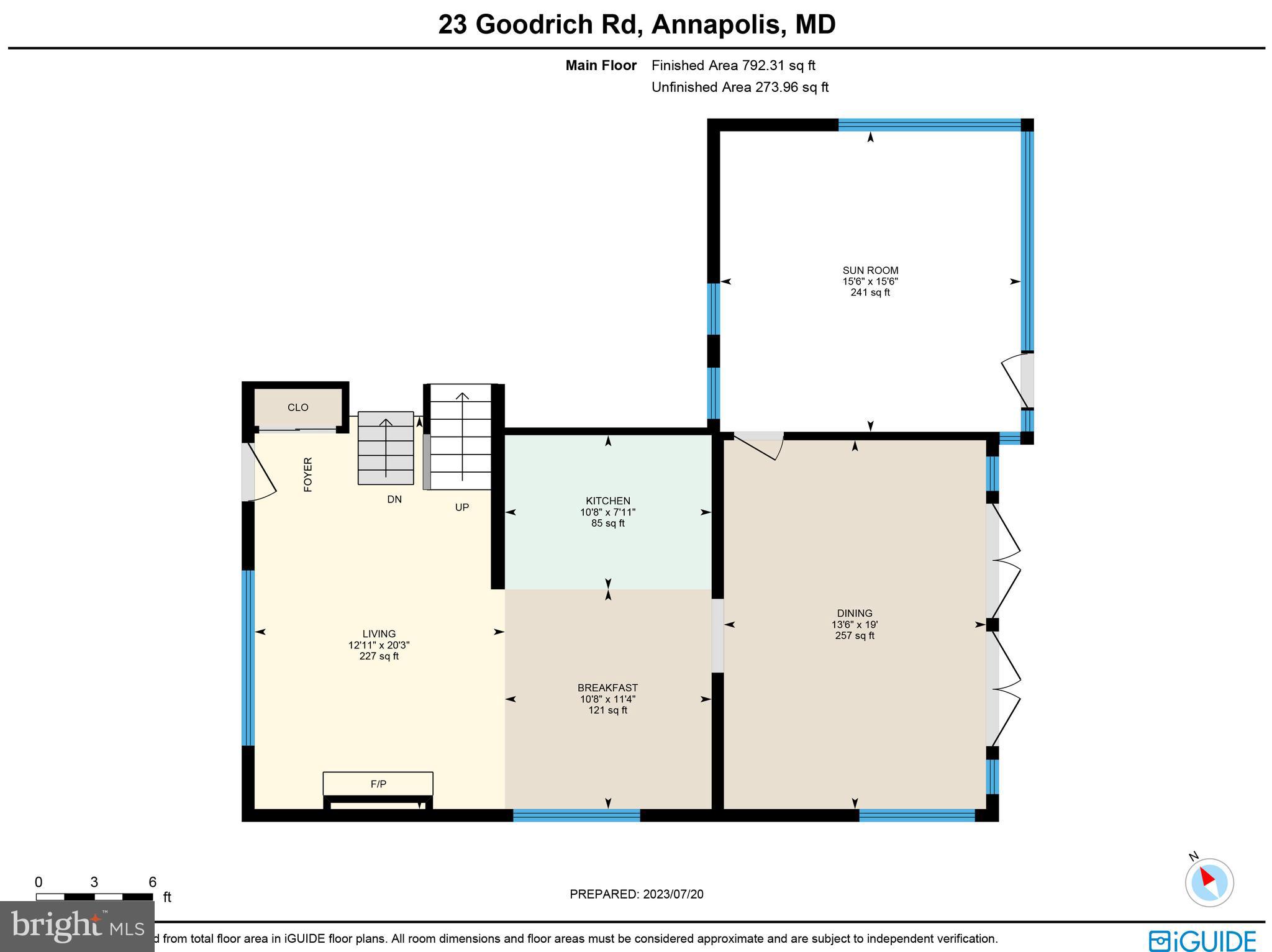 23 Goodrich Road Annapolis, MD 21401 - Photo 76 of 80 Main Level Floor Plan