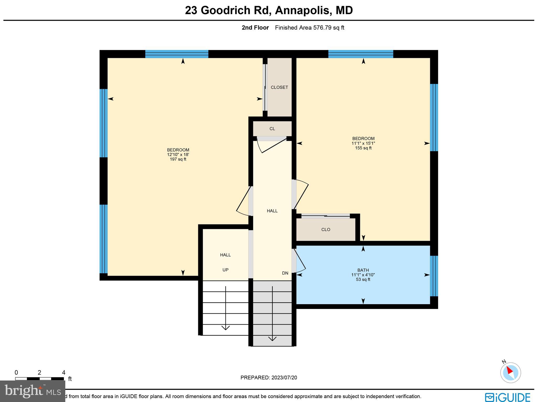 23 Goodrich Road Annapolis, MD 21401 - Photo 77 of 80 2nd Level Floor Plan
