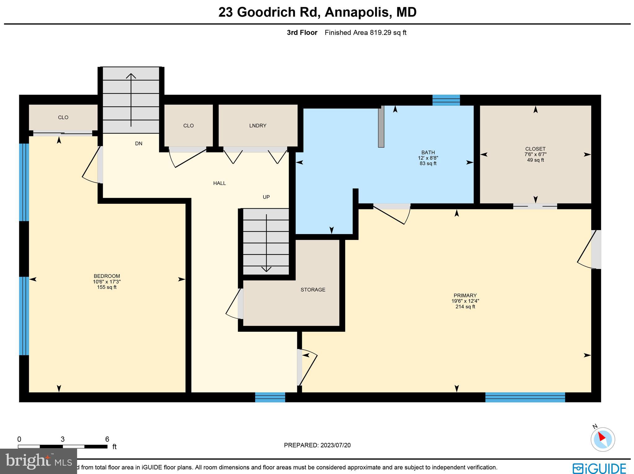 23 Goodrich Road Annapolis, MD 21401 - Photo 78 of 80 3rd Level Floor Plan