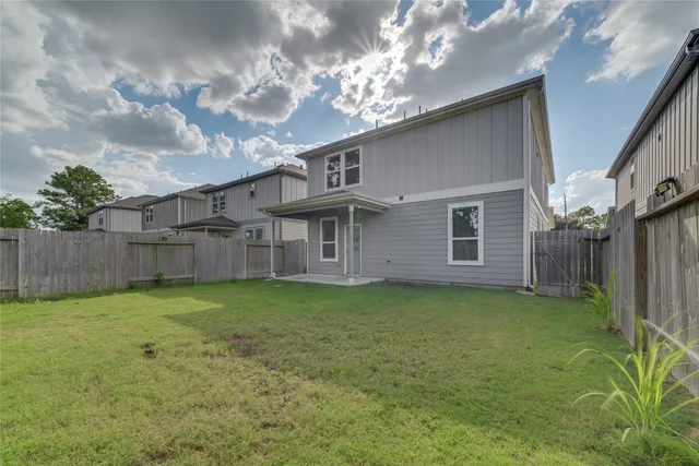 a backyard of a house