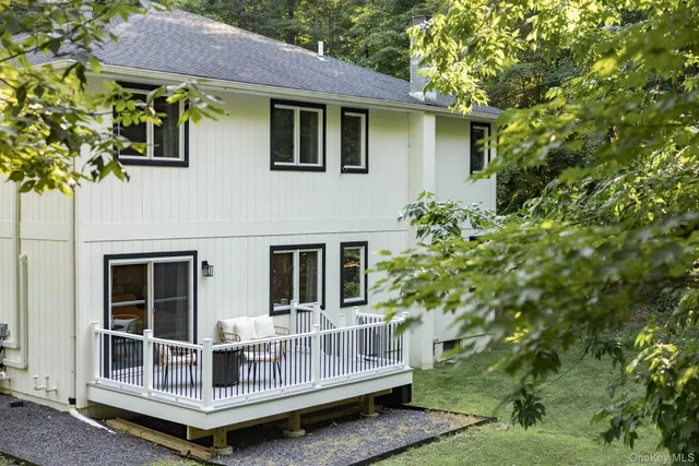a view of a house with a balcony
