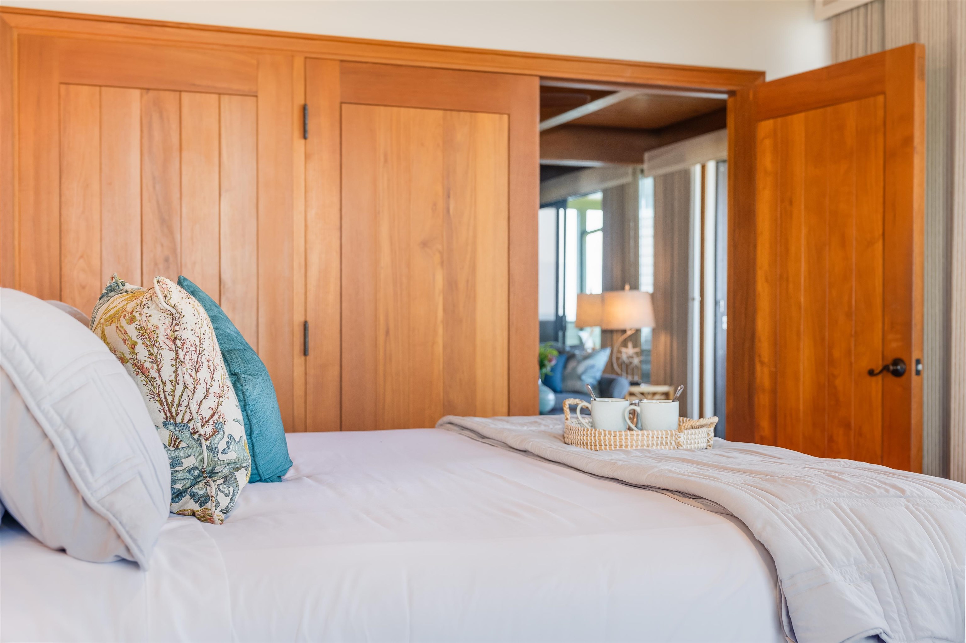 4521 Lower Honoapiilani Road, Unit 3A2 Lahaina, HI 96761 - Photo 15 of 37 a bedroom with a bed and a window