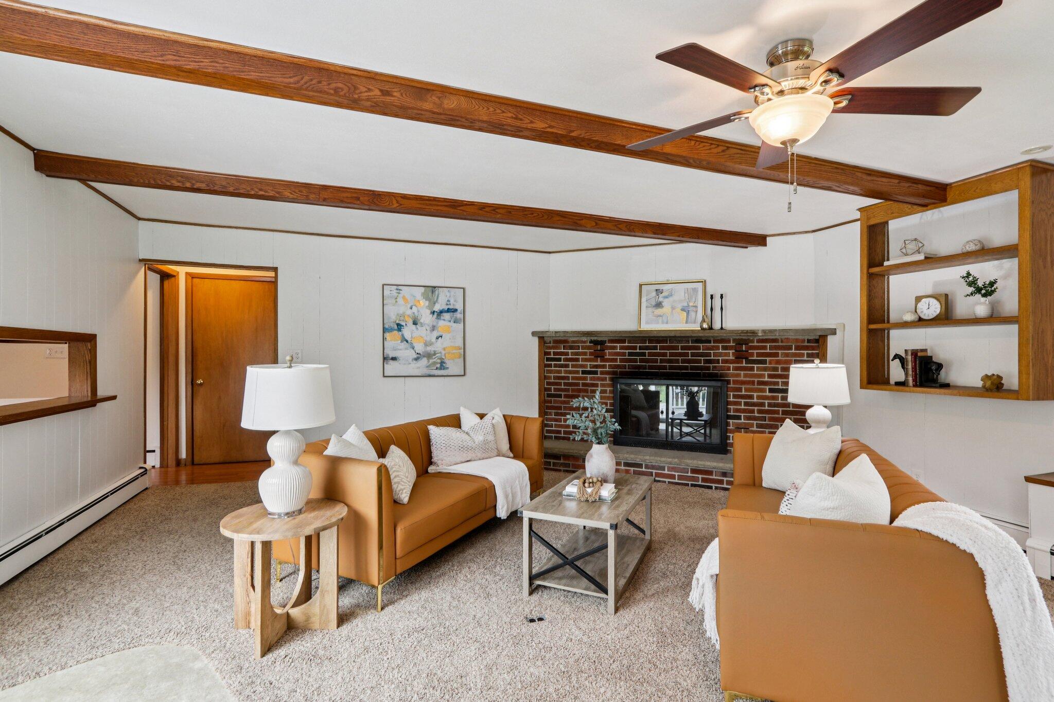 543 Clark Street Cascade, WI 53011 - Photo 10 of 24 Family room with Natural Fireplace