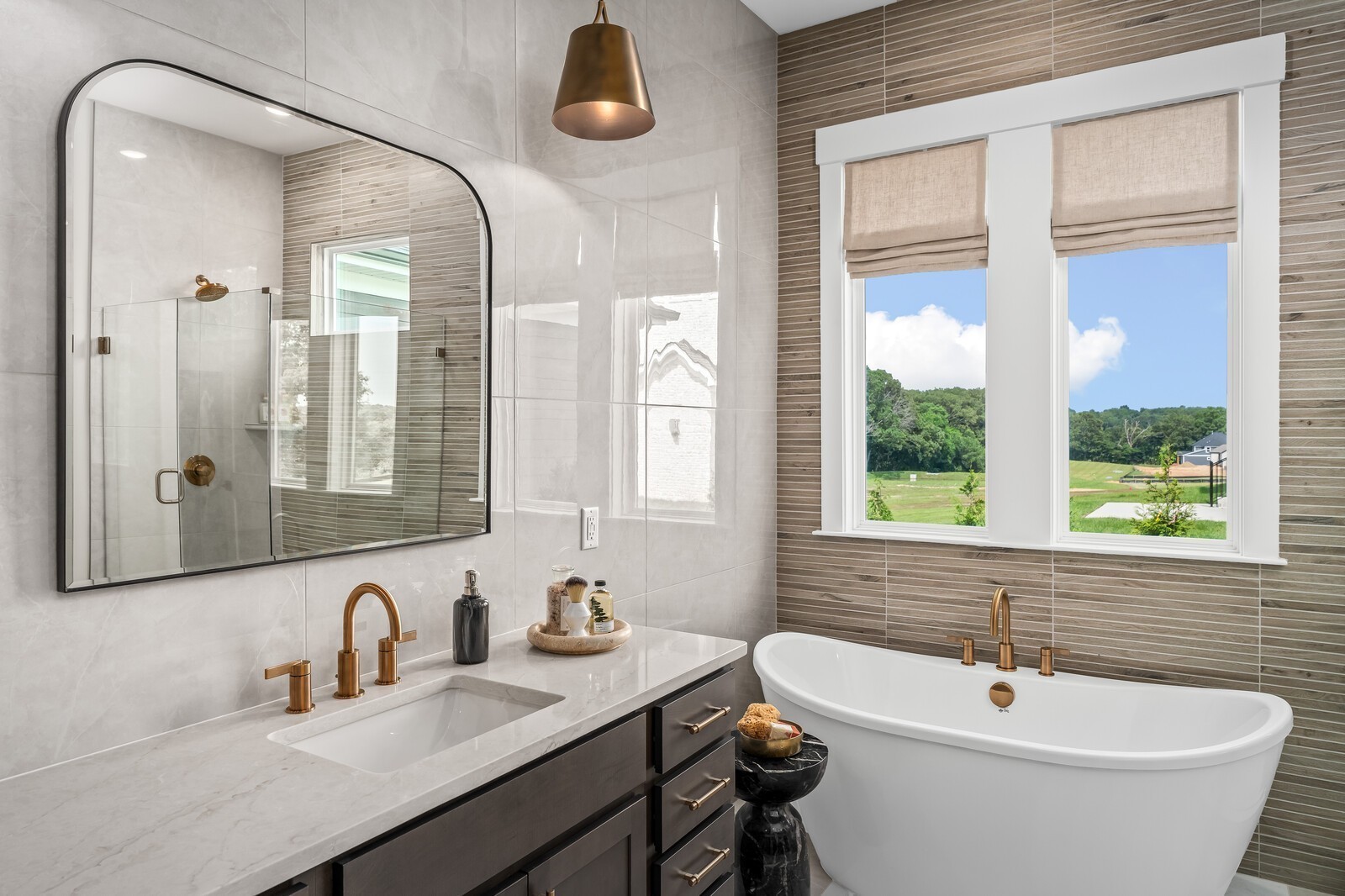 7221 Severide Street Fairview, TN 37062 - Photo 44 of 96 a bathroom with a sink and a mirror