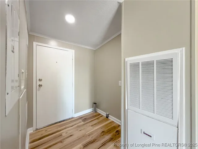 a view of a room with window