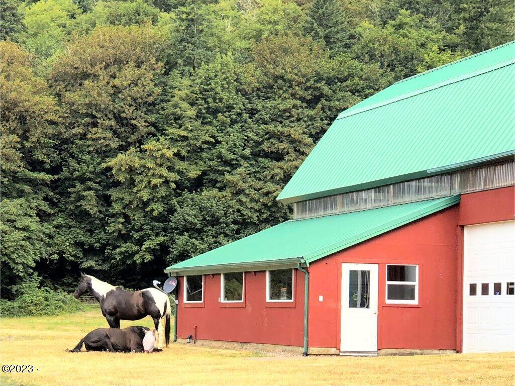 12319 Logsden Road Blodgett, OR 97326 - Photo 73 of 78 Horses by Barn