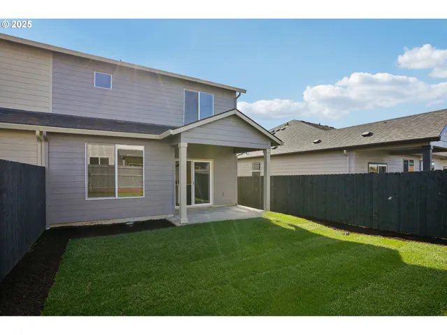 a backyard of a house