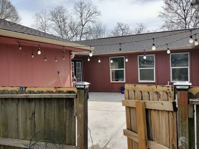 a front view of a house