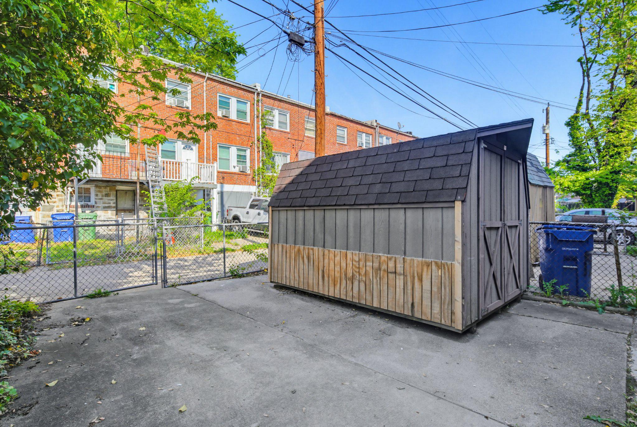 12 North Rosedale Street Baltimore, MD 21229 - Photo 14 of 25 Shed in backyard with off street Parking.