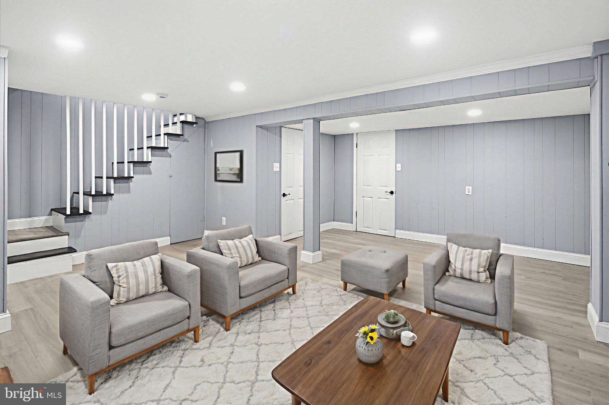 12 North Rosedale Street Baltimore, MD 21229 - Photo 18 of 25 Modern basement retreat with stylish flair.