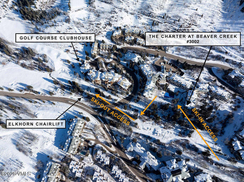 120 Offerson Road, Unit 3002 Beaver Creek, CO 81620 - Photo 21 of 26 2504_charter_3002_aerial_winter_a