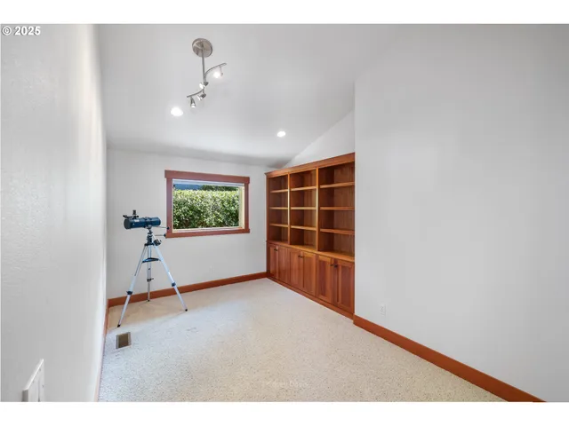 a view of wooden staircase