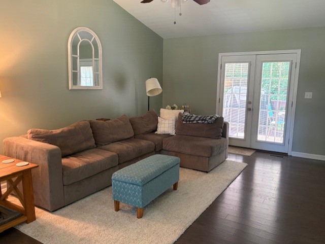 198 Exeter Court Anderson, SC 29621 - Photo 4 of 27 This inviting living space features vaulted ceilings and French doors to the rear Deck