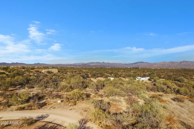 a view of city and mountain