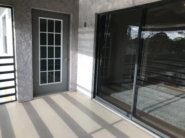 a view of front door