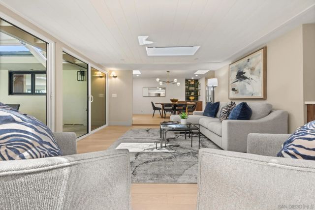 a house view with a seating space