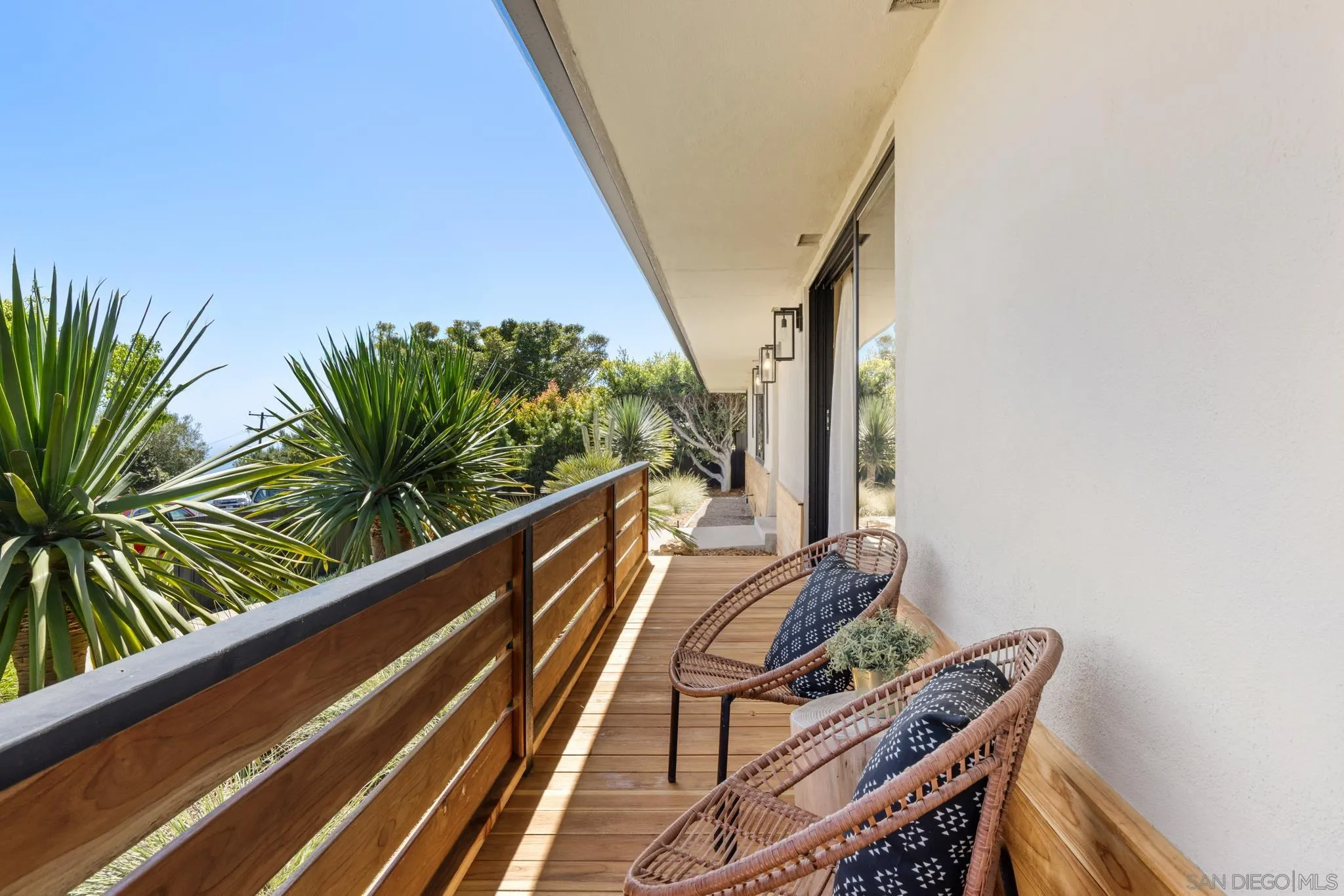 896 La Jolla Rancho Road La Jolla, CA 92037 - Photo 49 of 54 a view of balcony with wooden floor