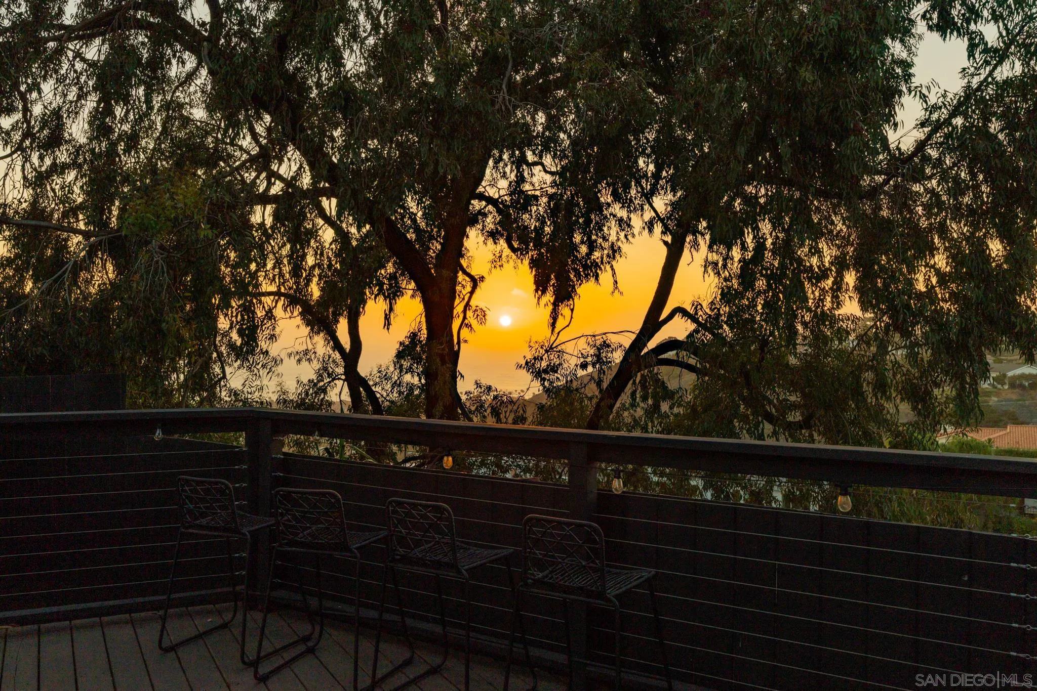 896 La Jolla Rancho Road La Jolla, CA 92037 - Photo 51 of 54 a view of balcony with wooden floor and fence
