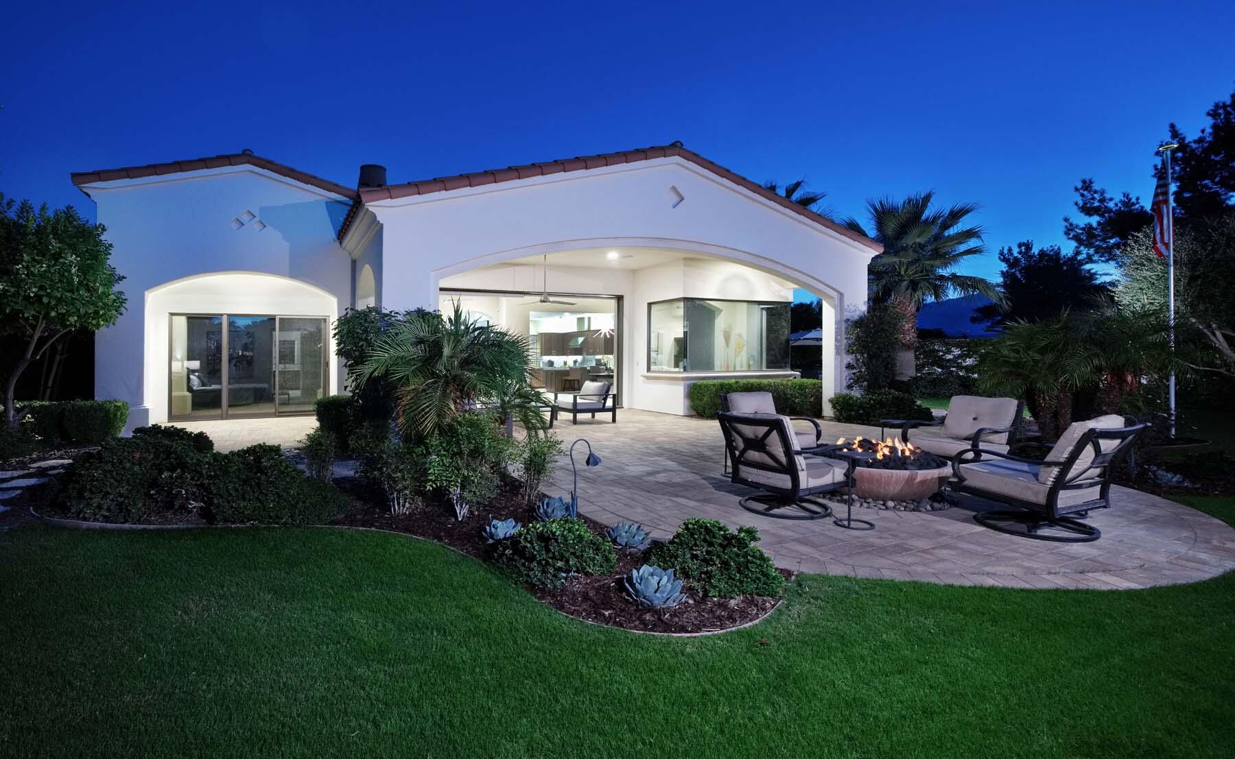 76054 Via Saturnia Indian Wells, CA 92210 - Photo 30 of 61 a view of a house with backyard and sitting area