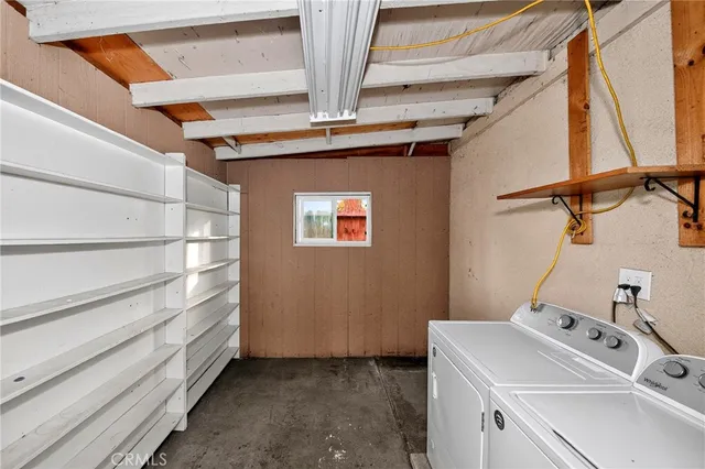 a view of storage and utility room