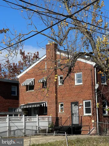 a front view of a building