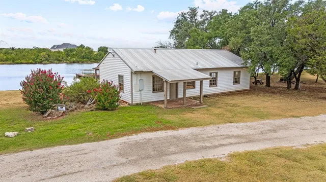 a house view with a garden space