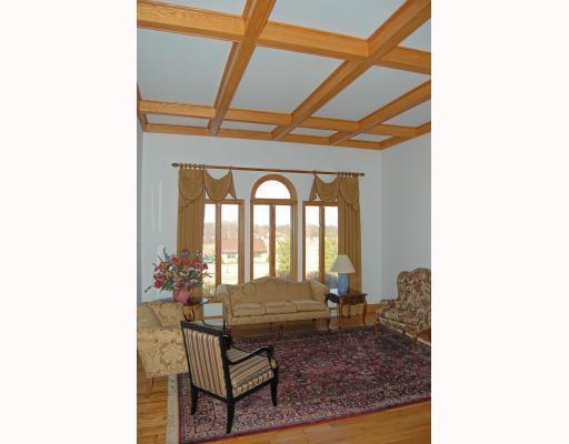 218 Pittsburgh Pike Ruffs Dale, PA 15679 - Photo 12 of 18 Living Room. The formal sunken living room features a beamed ceiling and a beautiful hardwood floor.