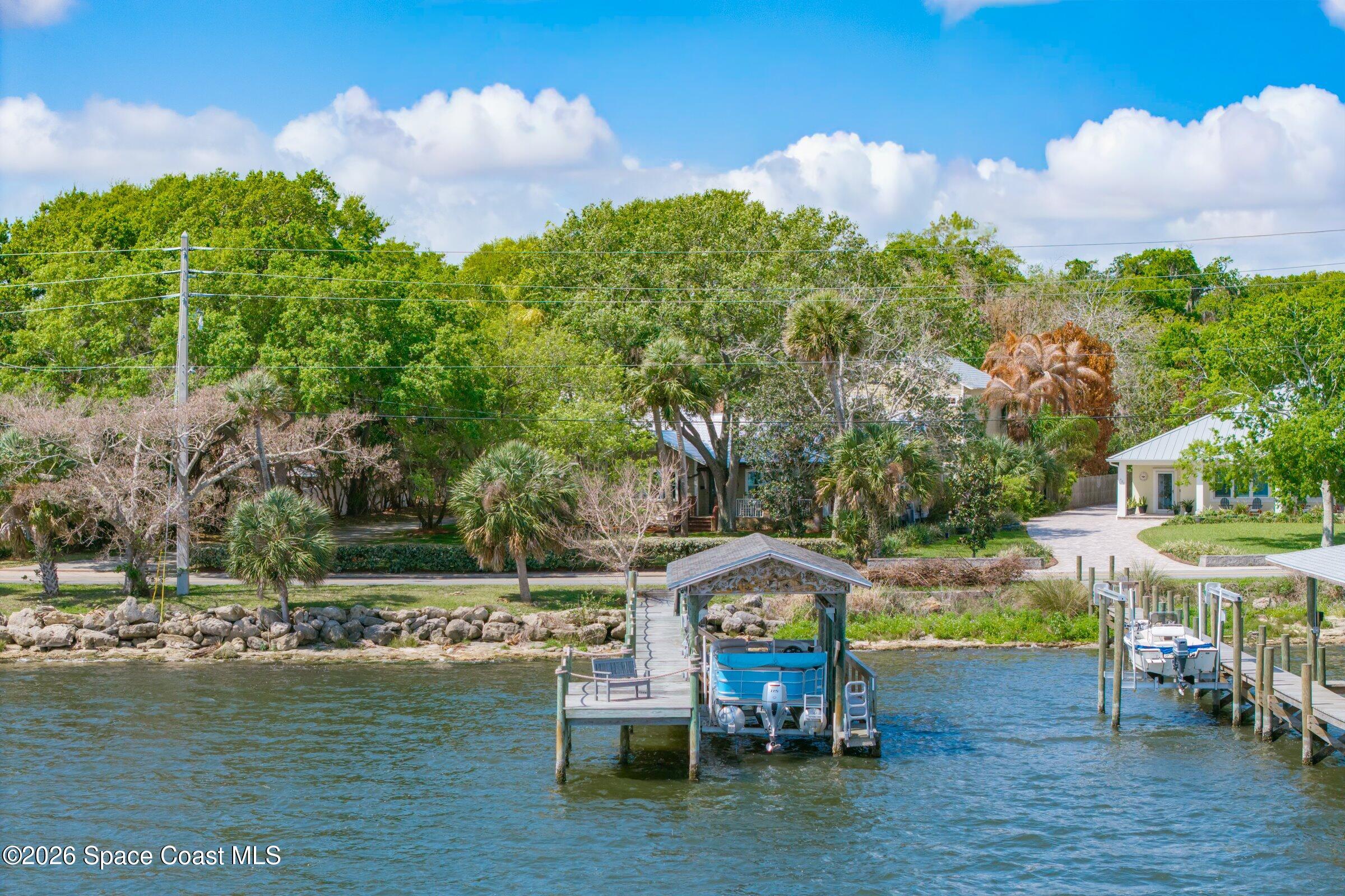 409 Rockledge Drive Rockledge, FL 32955 - Photo 4 of 87 Dock w/ 9200 lb Boat Lift & Boat House