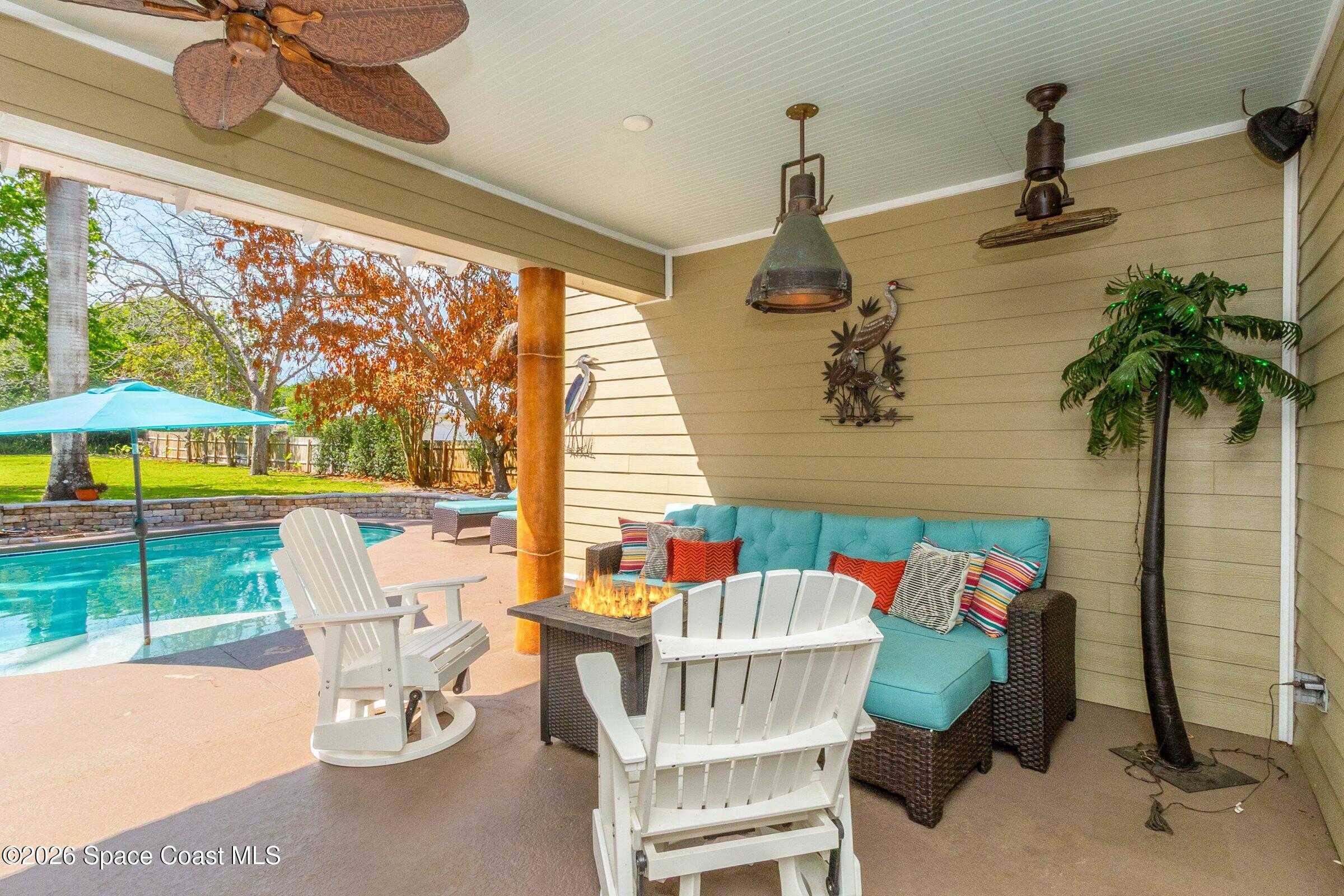 409 Rockledge Drive Rockledge, FL 32955 - Photo 56 of 87 Lanai / Firepit