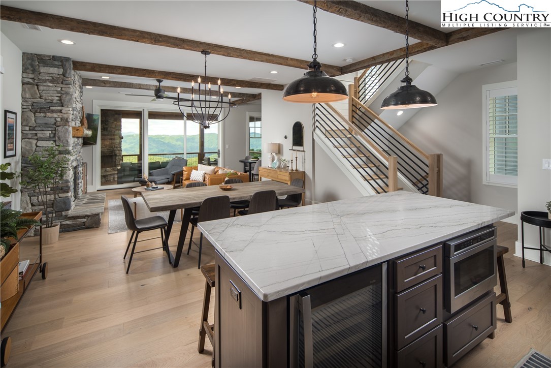 192 North Face Trail Boone, NC 28607 - Photo 7 of 38 a view of a dining room with furniture window and outside view
