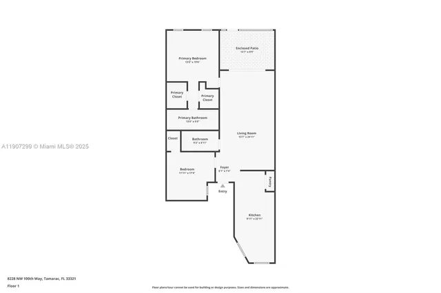 $349,000 | 8228 Northwest 100th Way, Tamarac, FL 33321