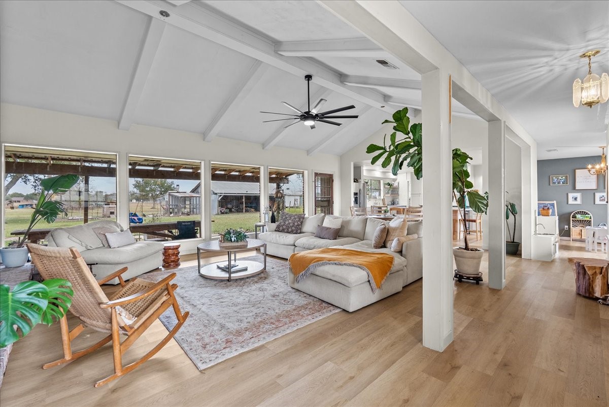 10803 Oberrender Road Needville, TX 77461 - Photo 2 of 36 a living room with furniture and a large window
