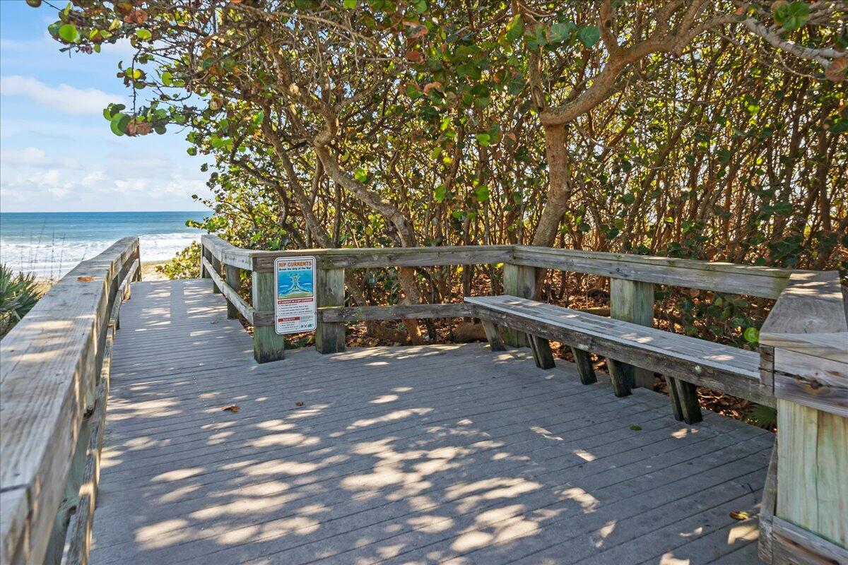 223 6th Avenue Indialantic, FL 32903 - Photo 21 of 26 a view of a deck with a backyard