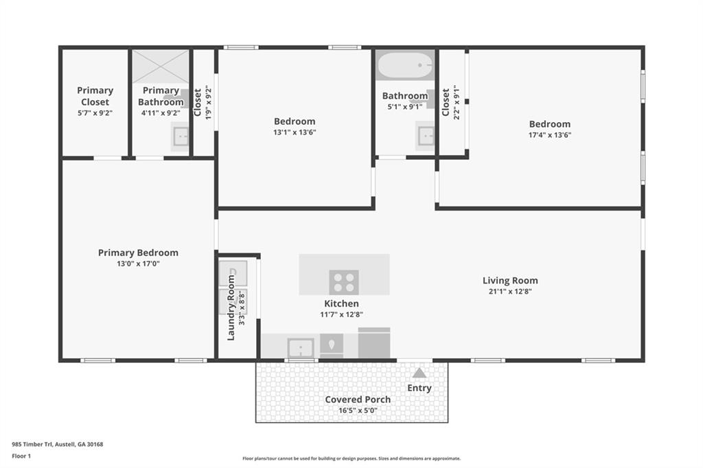 985 Timber Trail Austell, GA 30168 - Photo 15 of 15 a picture of a refrigerator